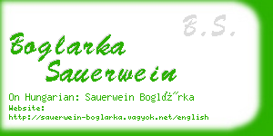 boglarka sauerwein business card